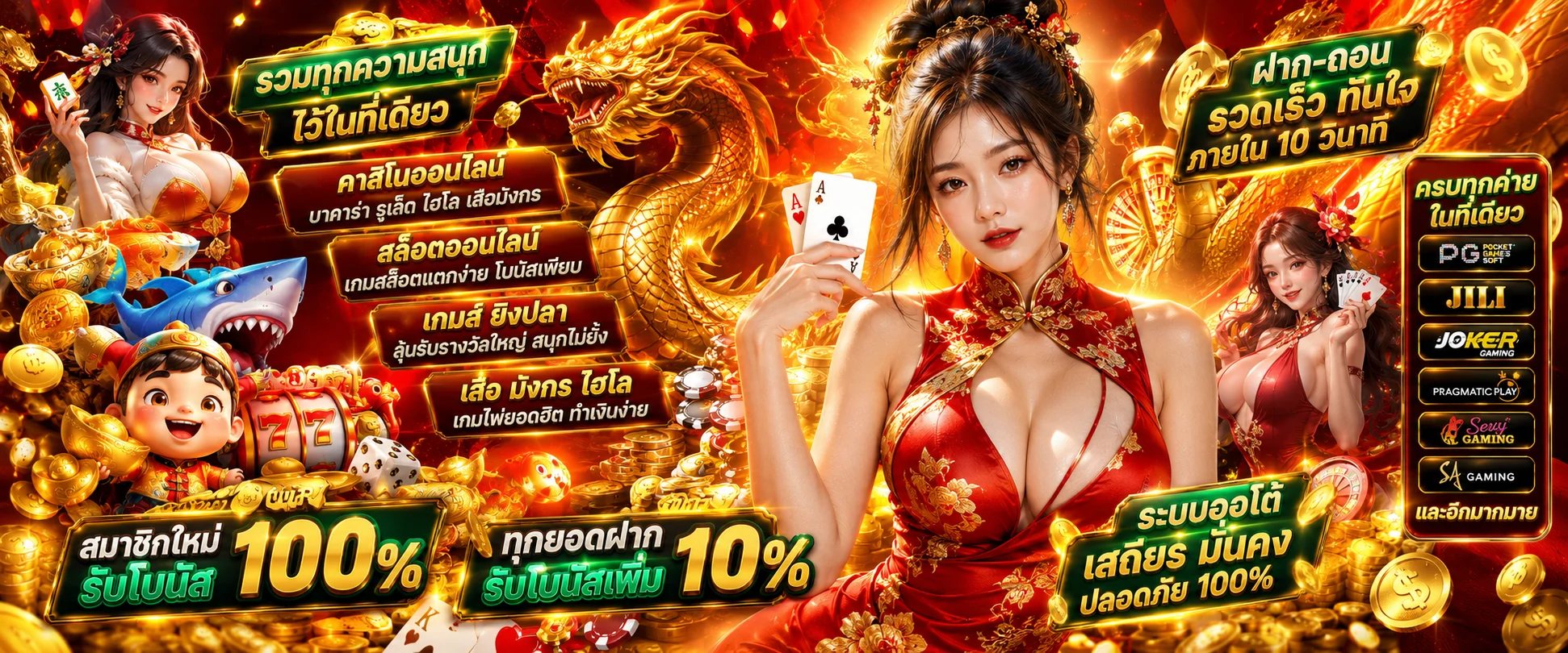 โต๊ะคาสิโนสดและแทงบอลออนไลน์ที่ JACKPOTNAJA